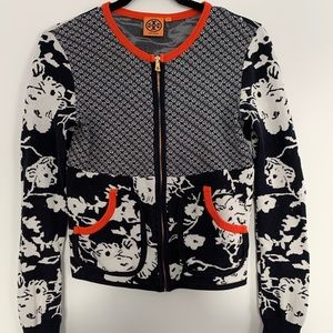 TORY BURCH SWEATER WITH GOLD ZIPPER!